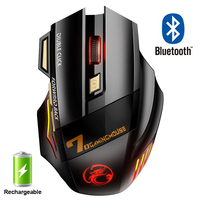 Mysz bezprzewodowa na akumulator Bluetooth Gamer mysz do gier komputer ergonomiczna Mause z podświetleniem RGB Silent myszy do laptopa PC 1